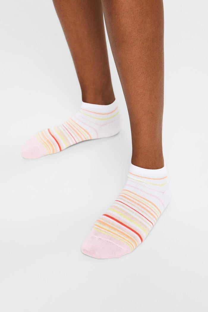 2er-Set Socken aus Bio-Baumwolle, ROSE/WHITE, detail image number 1
