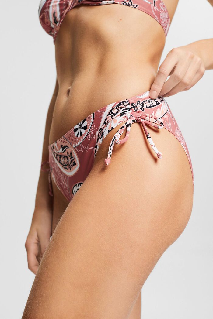 Recycelt: Bikini-Slip mit Paisley-Print, BLUSH, detail image number 2