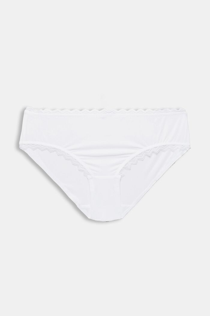 Recycelt: Hipster-Shorts mit Spitze, WHITE, detail image number 5