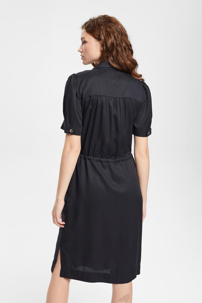 Kleid mit Kordelzug, TENCEL™, BLACK, detail image number 3