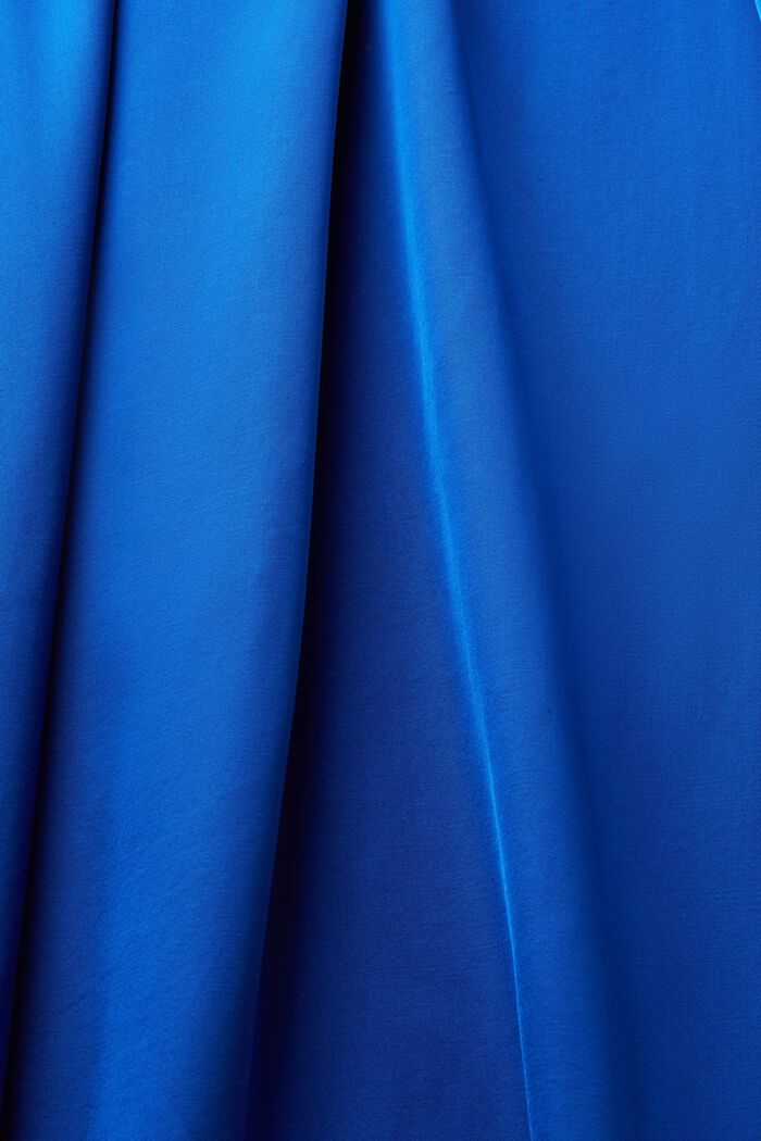 Ärmelloses Etuikleid aus Satin, BRIGHT BLUE, detail image number 6