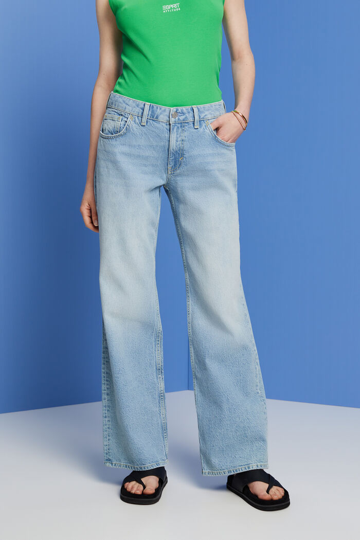 Ausgestellte Retro-Jeans, BLUE LIGHT WASHED, detail image number 0