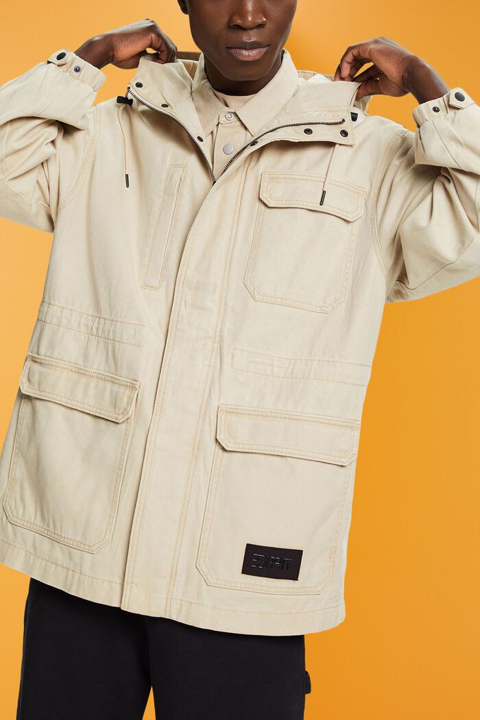 Field-Jacke aus robuster Baumwolle, SAND, detail image number 4