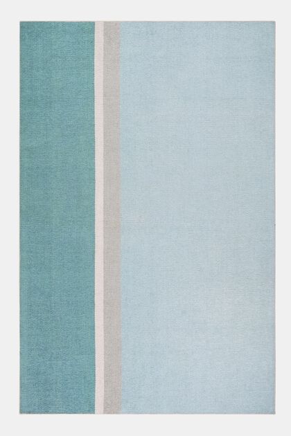 Kurzflor-Teppich mit upgecycelter Baumwolle, LIGHT BLUE, overview