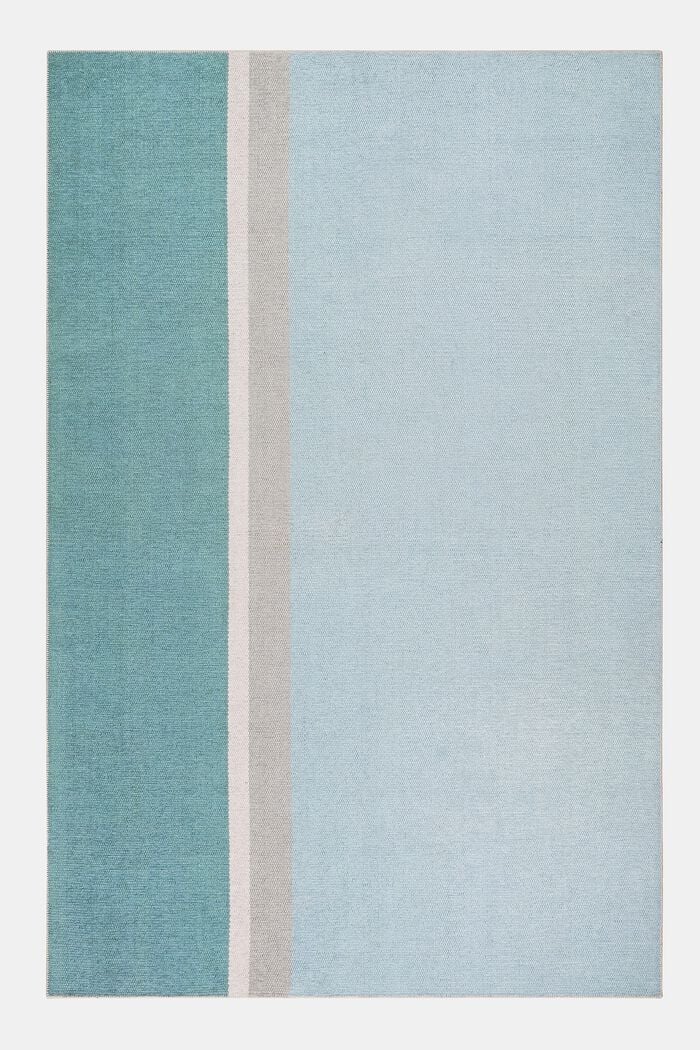 Kurzflor-Teppich mit upgecycelter Baumwolle, LIGHT BLUE, detail image number 0