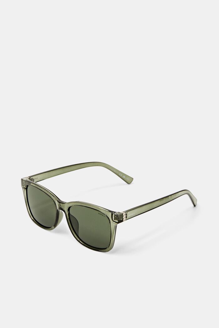 Kantige Sonnenbrille, OLIVE GREEN, detail image number 2