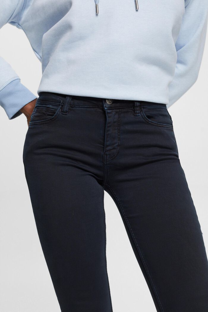 Skinny Jeans mit mittelhohem Bund, NAVY, detail image number 2