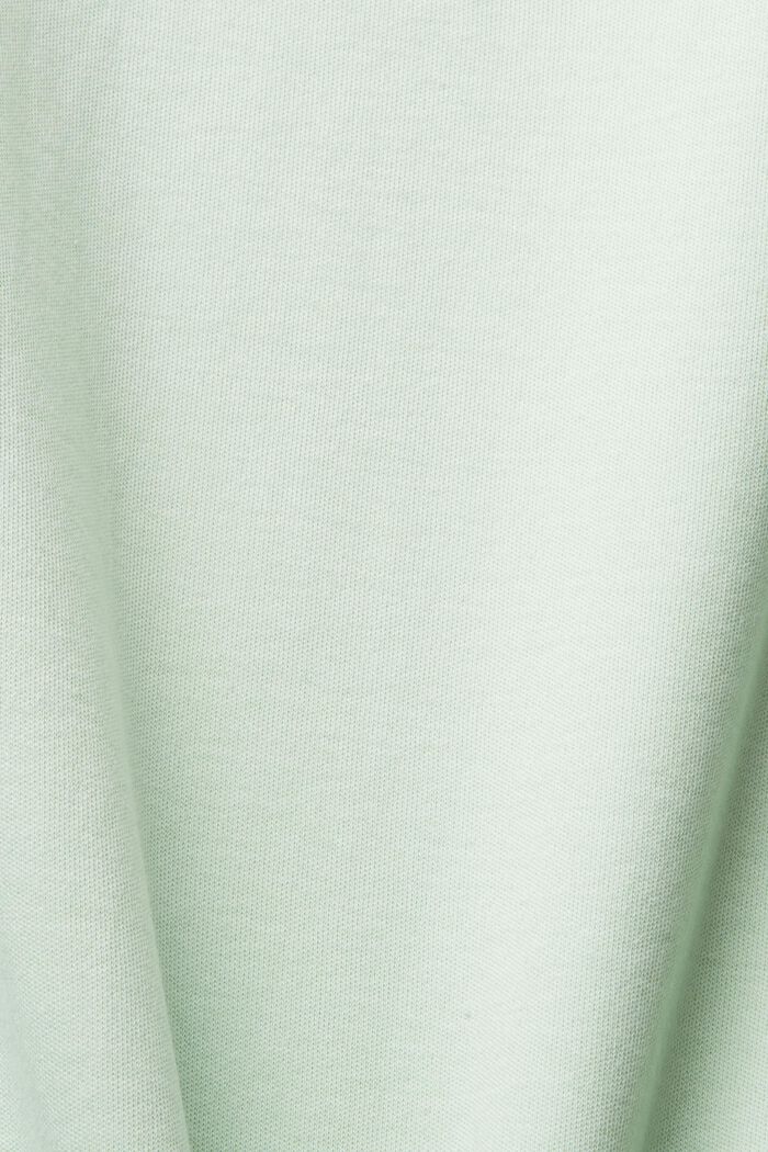 Unifarbenes Jersey-T-Shirt, PASTEL GREEN, detail image number 4