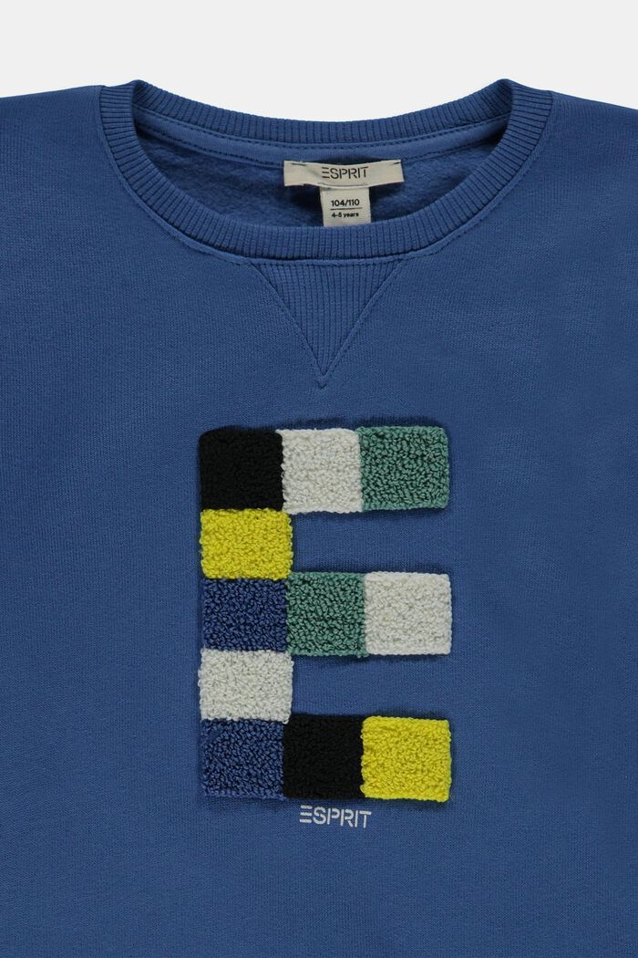 Sweatshirt mit Logoverzierung, BLUE, detail image number 2