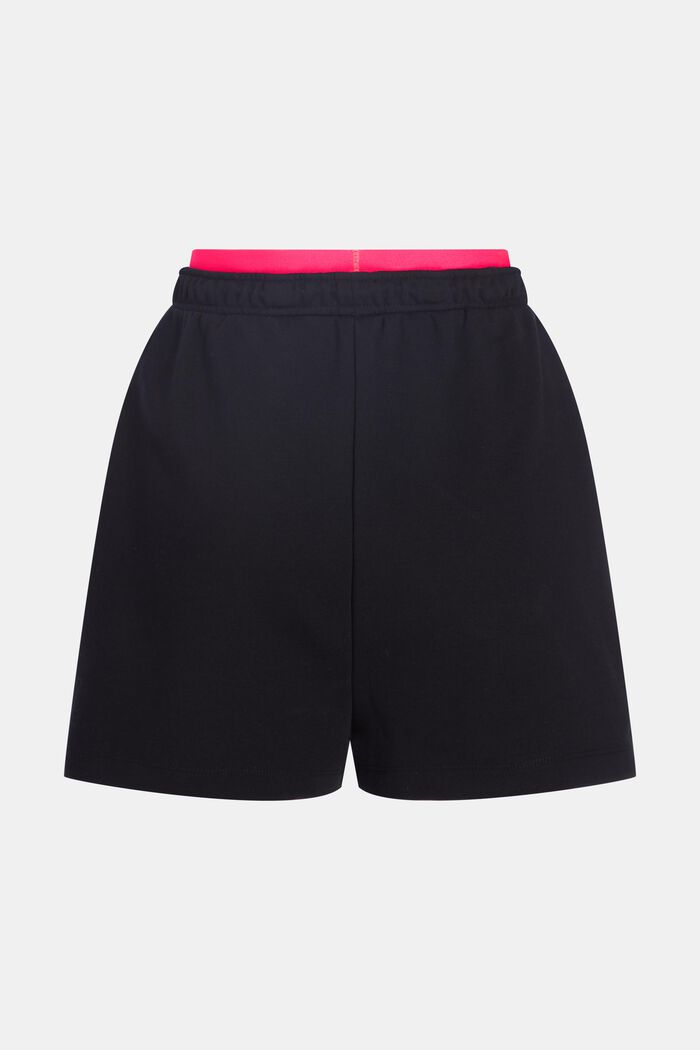 Relaxed Sweat-Shorts mit doppeltem Bund, BLACK, detail image number 5