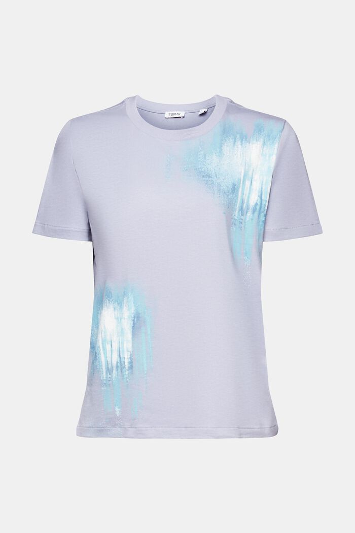 Baumwoll-T-Shirt mit Grafikprint, LIGHT BLUE LAVENDER, detail image number 6