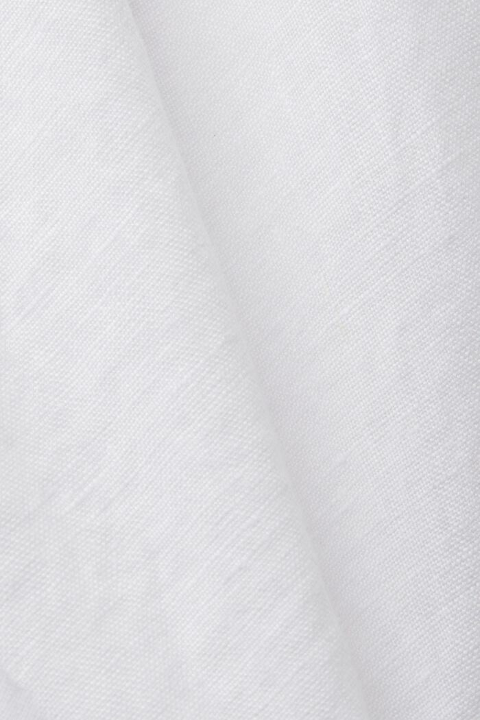 Kurzärmliges Leinenhemd, WHITE, detail image number 6