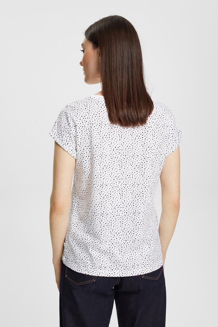 T-Shirt mit Print aus 100% Organic Cotton, WHITE, detail image number 3
