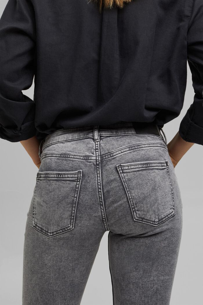 Stretch-Jeans mit Organic Cotton, GREY MEDIUM WASHED, detail image number 5