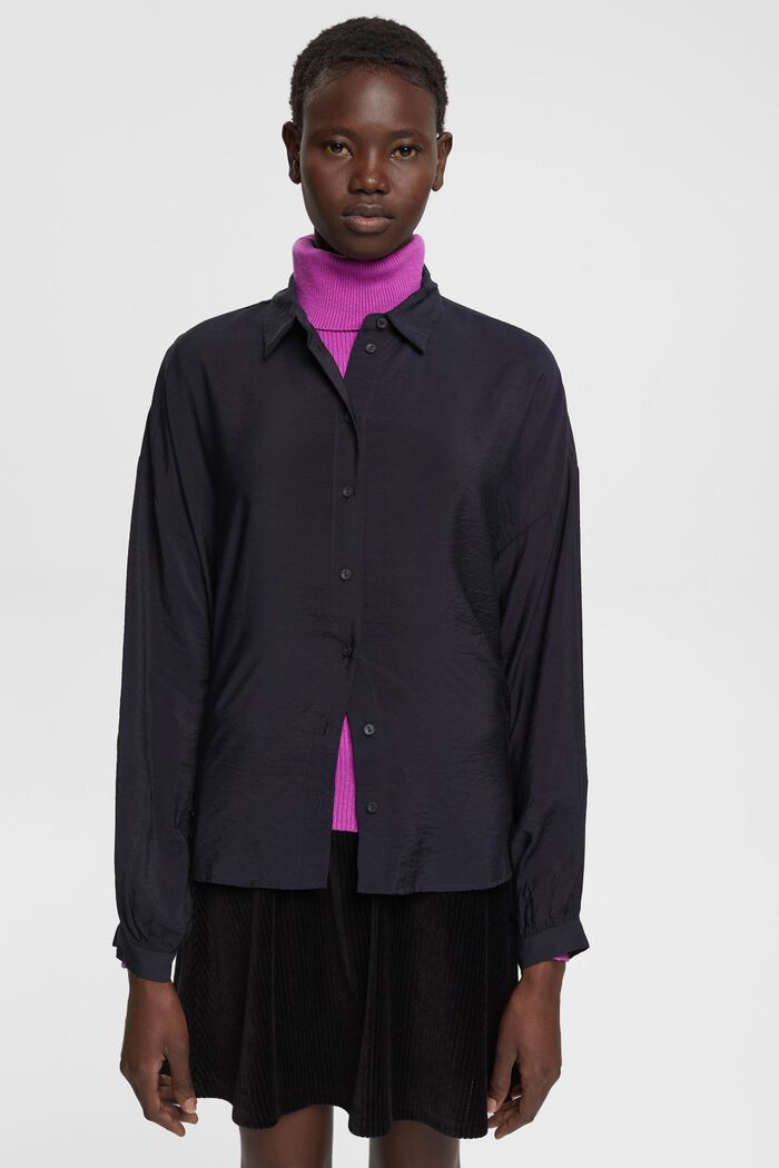 Oversize-Bluse, BLACK, detail image number 0