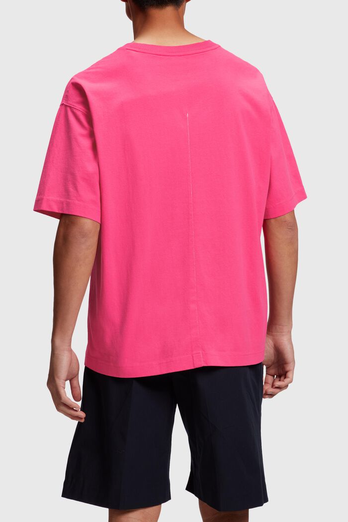 Relaxed Fit T-Shirt mit farbigem Dolphin-Batch, PINK FUCHSIA, detail image number 1