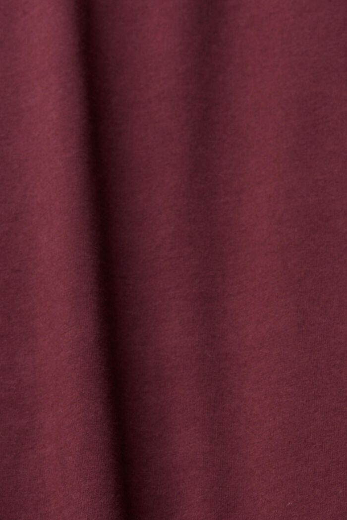 Pyjama-Set mit karierter Flanell-Hose, BORDEAUX RED, detail image number 3