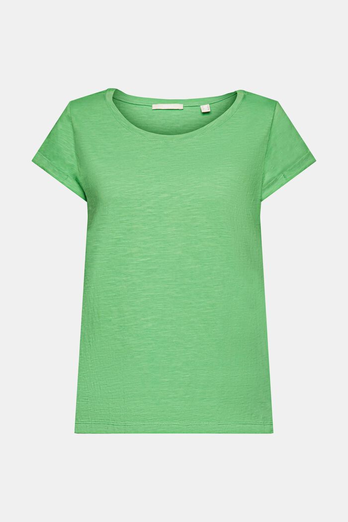 Unifarbenes T-Shirt, GREEN, detail image number 5