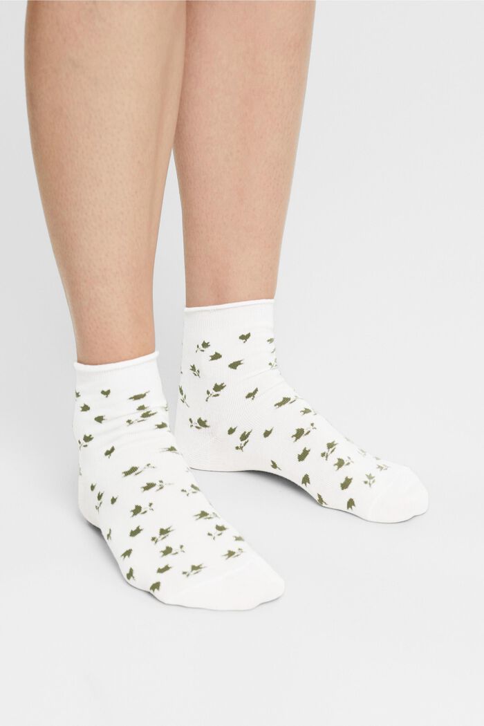 2er-Pack Short-Socken aus Bio-Baumwollmix, WHITE, detail image number 2