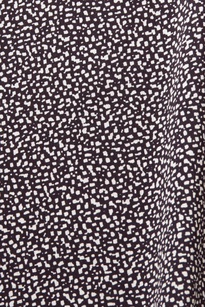 Bluse mit Muster, LENZING™ ECOVERO™, BLACK, detail image number 5