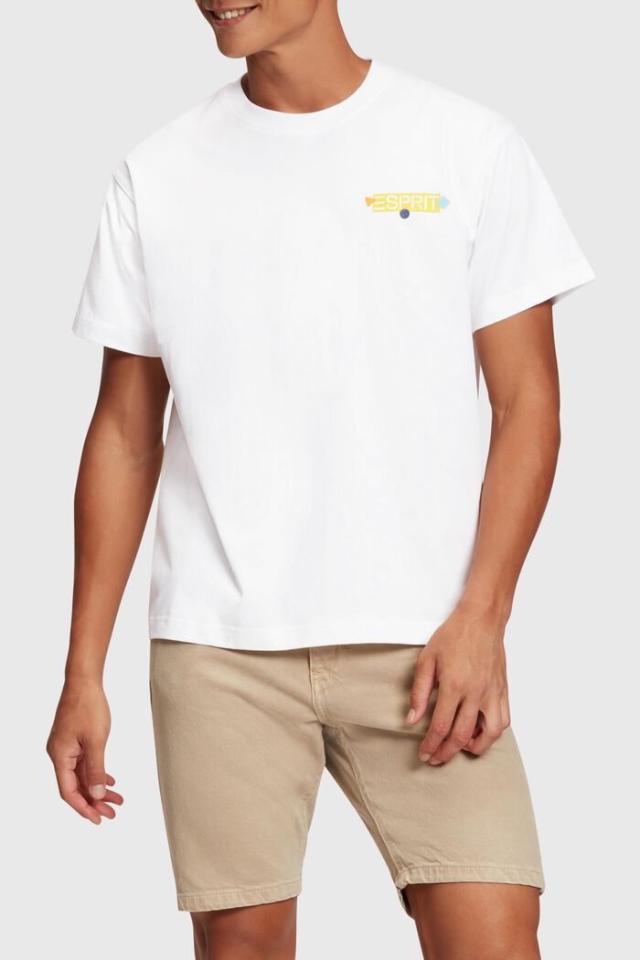 Yagi Archive T-Shirt mit Grafik-Logo, WHITE, detail image number 0