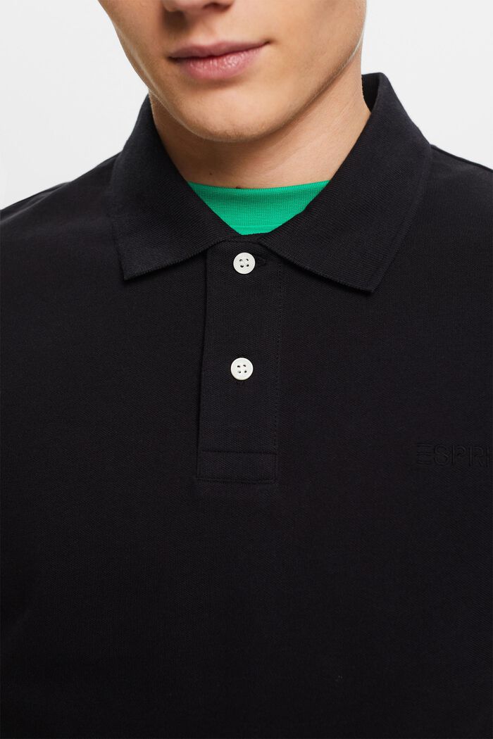 Piqué-Poloshirt, BLACK, detail image number 2