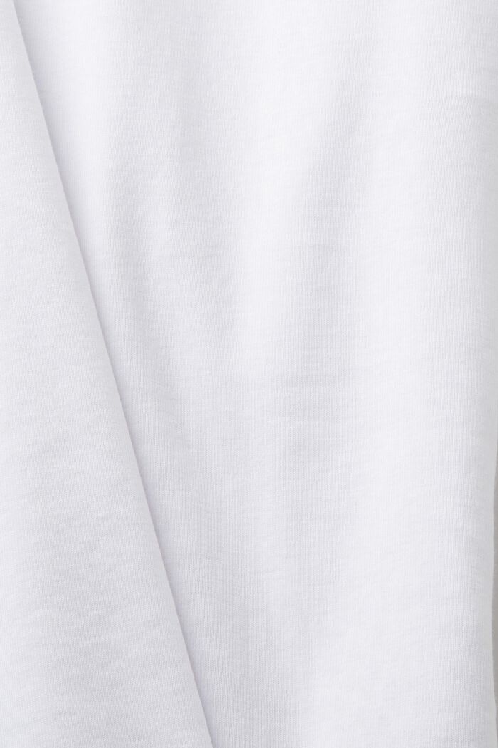 Baumwoll-T-Shirt, WHITE, detail image number 5