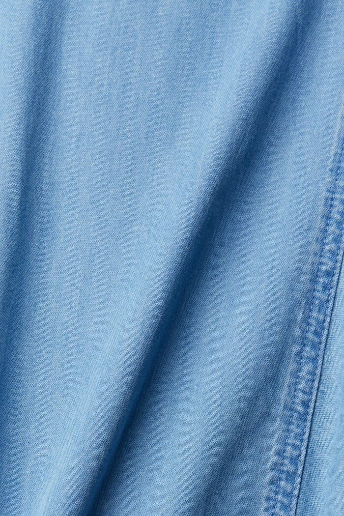 Jeansbluse aus Denim, BLUE LIGHT WASHED, detail image number 6