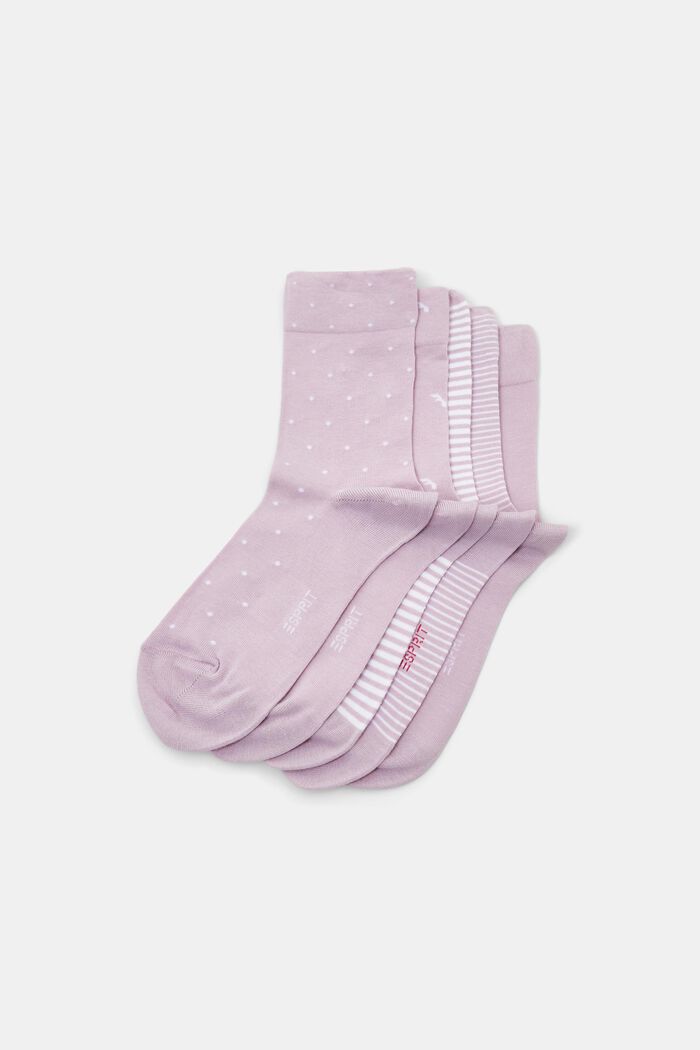 5er-Pack Socken, Organic Cotton, MAUVE, detail image number 0