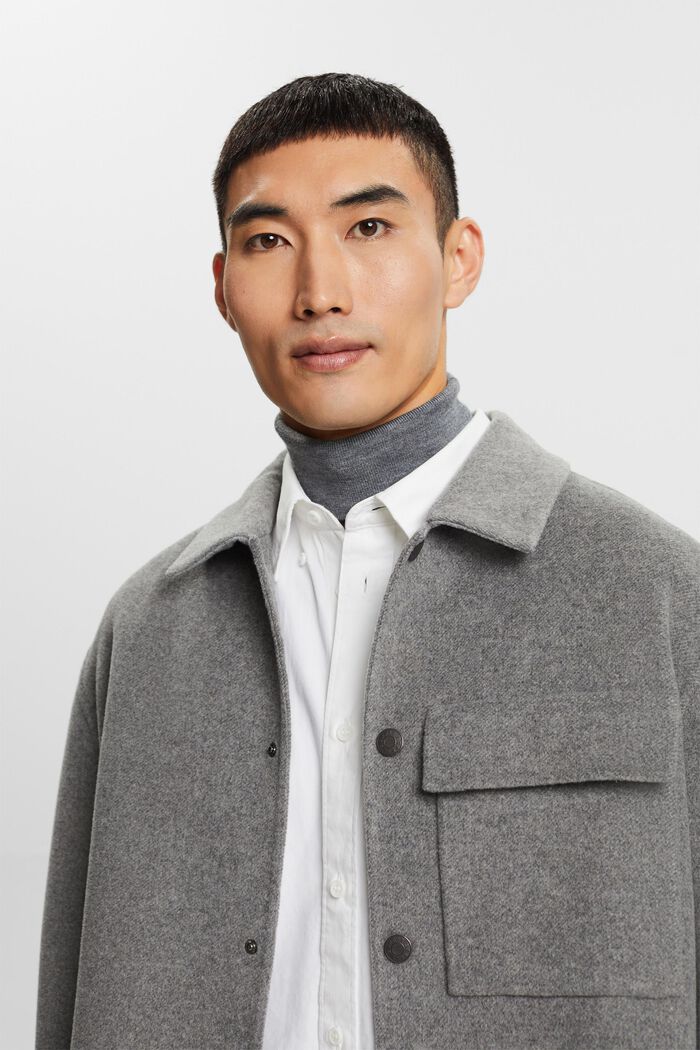 Button-Down-Hemd aus Popeline, 100 % Baumwolle, WHITE, detail image number 4