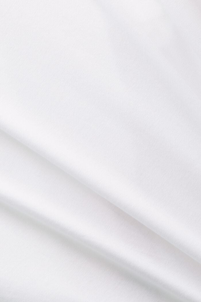 Baumwoll-T-Shirt mit Grafikprint, WHITE, detail image number 5