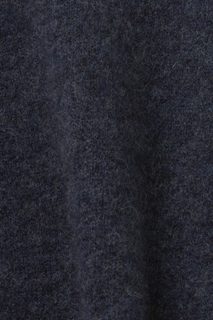 Wollmix-Pullover mit V-Ausschnitt, NAVY, detail image number 5