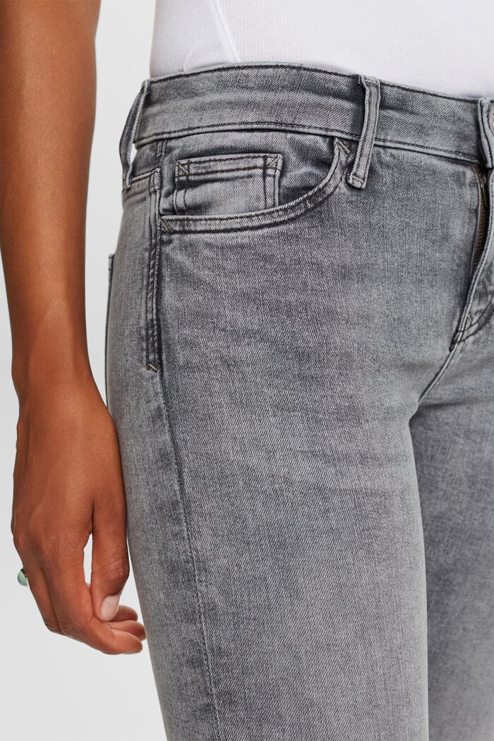Skinny Jeans mit mittlerer Bundhöhe, GREY MEDIUM WASHED, detail image number 2