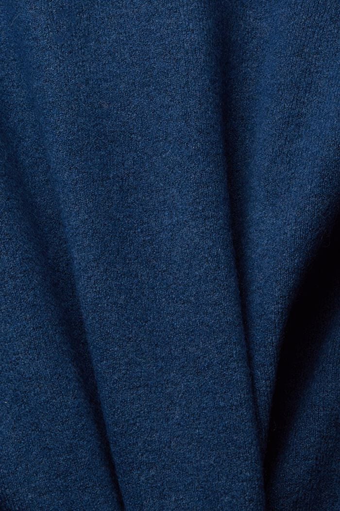 Mit Wolle: offener Cardigan, PETROL BLUE, detail image number 6