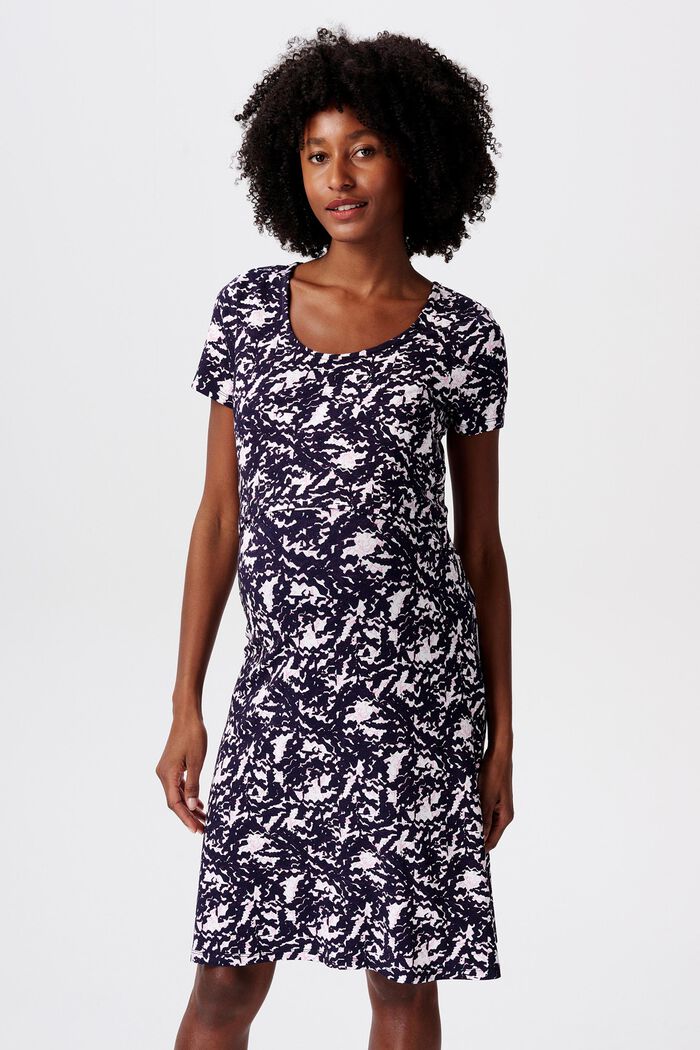MATERNITY Stretch-Kleid mit Print, DARK NAVY, detail image number 0