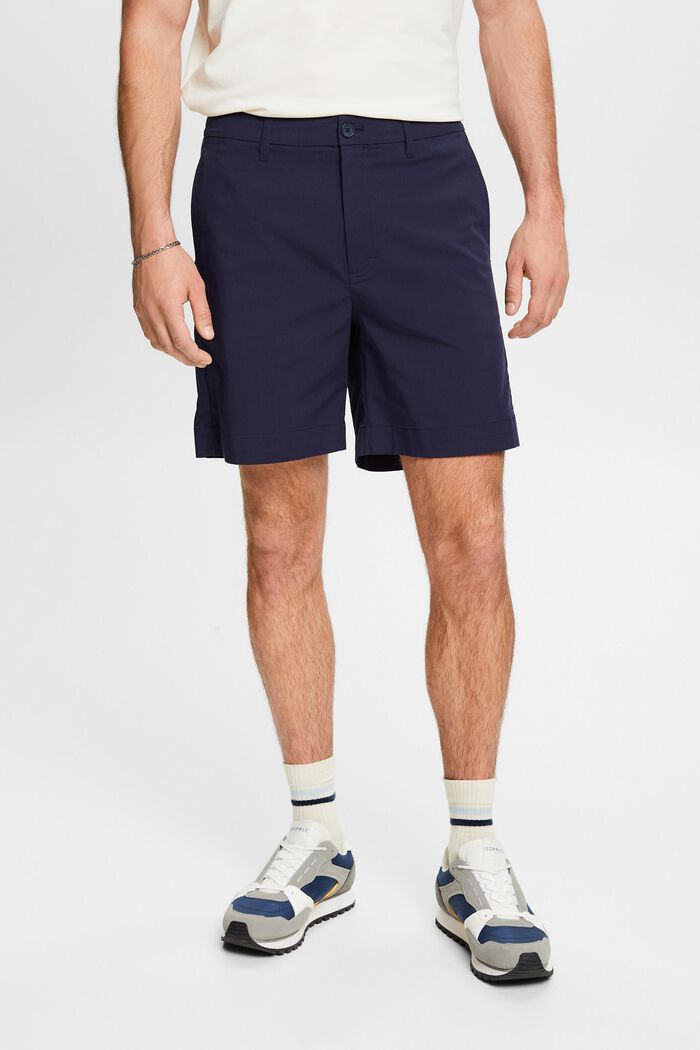 Chino-Shorts aus Stretch-Twill, NAVY, detail image number 0