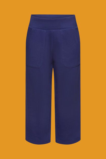 Jogg-Pants in Cropped-Länge, NAVY, overview