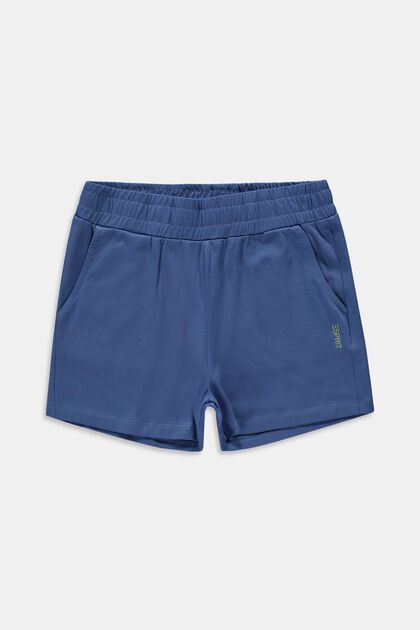 Shorts aus Jersey, BLUE, overview
