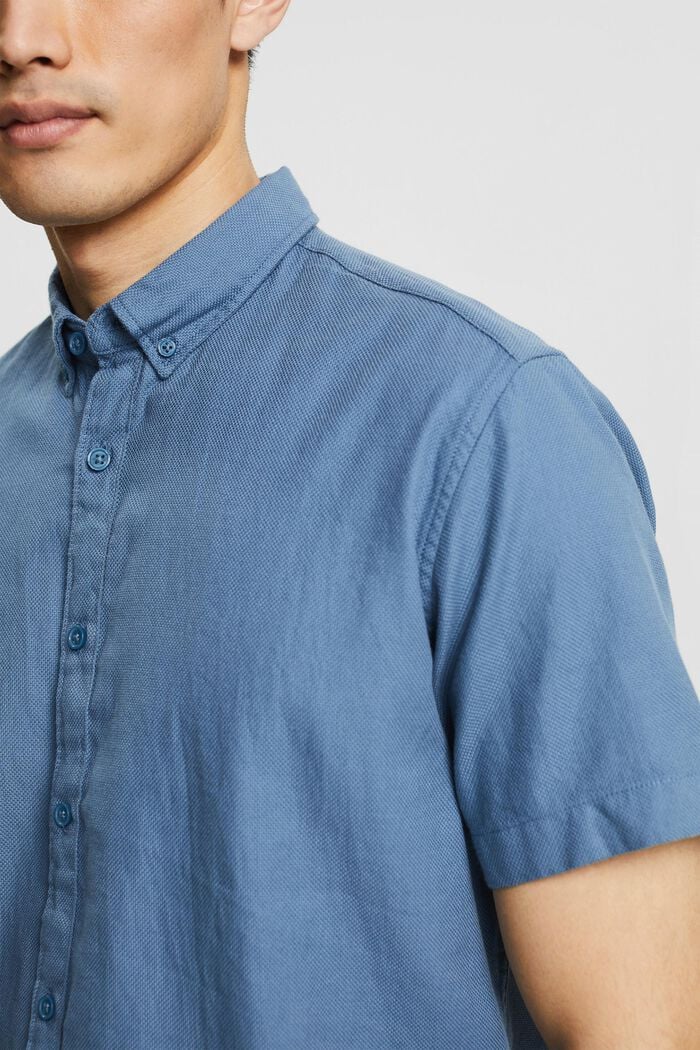 Hemd mit Button-Down-Kragen, BLUE, detail image number 2