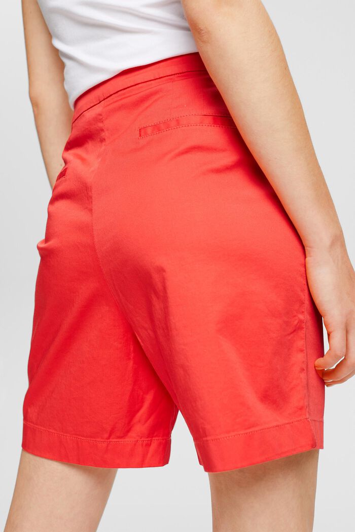 Bemuda-Shorts aus Pima Baumwolle, RED, detail image number 3