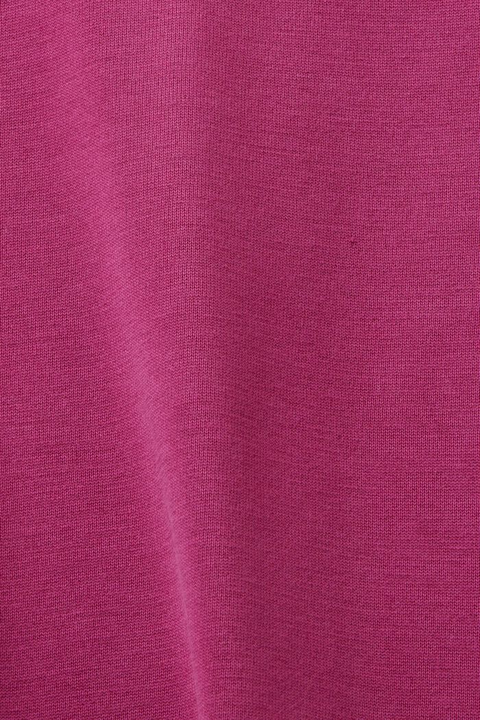 Cupro-T-Shirt, DARK PINK, detail image number 5