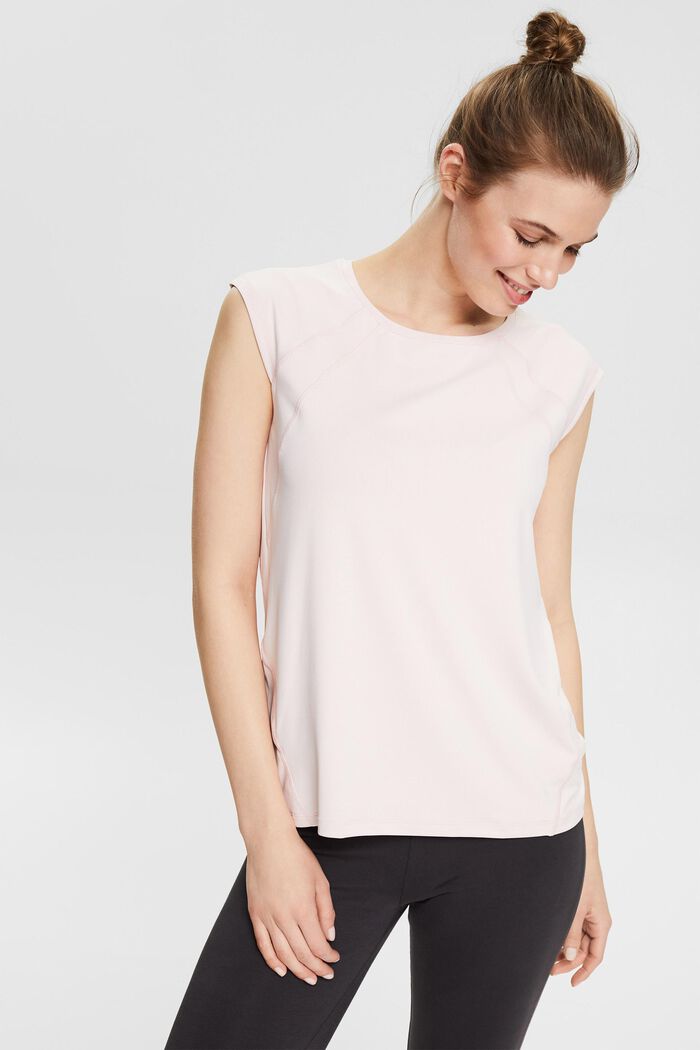 Recycelt: Funktions-Shirt mit E-Dry, LIGHT PINK, overview