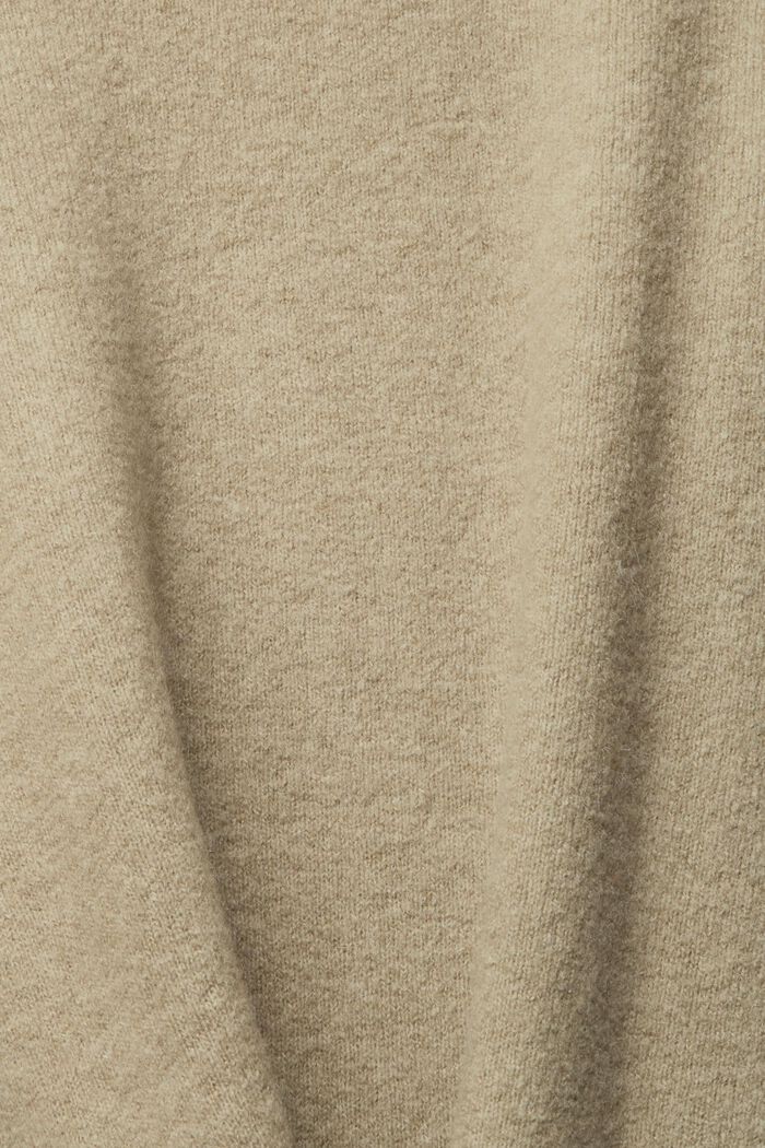 Mit Wolle: flauschiger Pullover, PALE KHAKI, detail image number 5