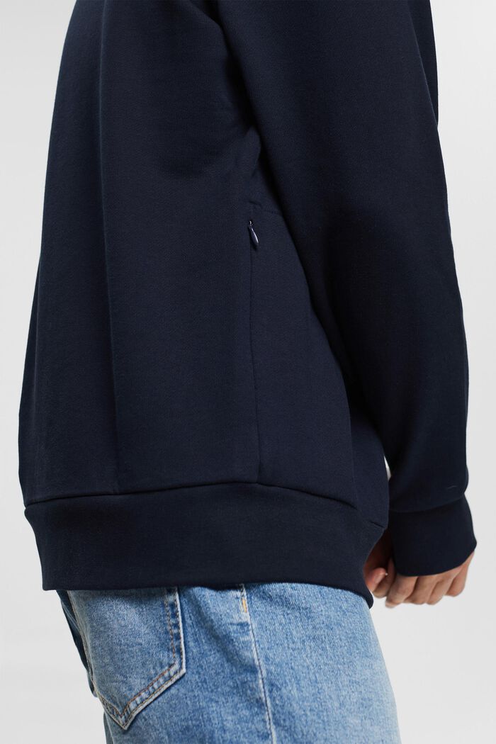 Sweatshirt mit Zippertasche, NAVY, detail image number 2