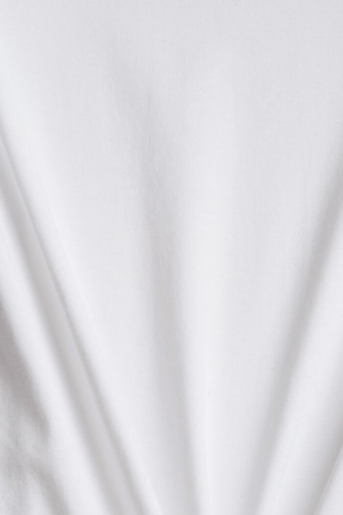 Jersey-Shirt aus 100% Organic Cotton, WHITE, detail image number 4