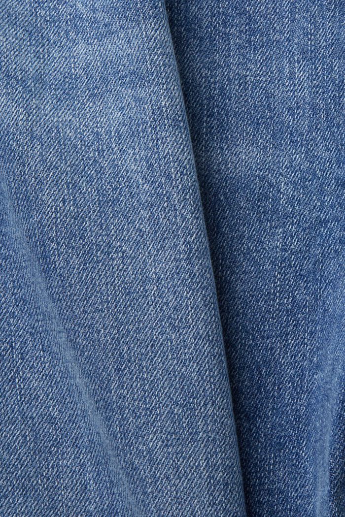Mom-Jeans mit hohem Bund, Baumwollmix, BLUE LIGHT WASHED, detail image number 5