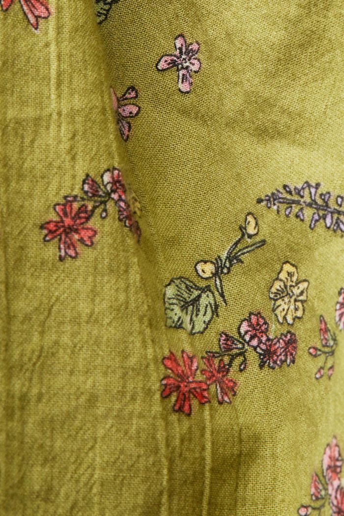 Bedrucktes Minikleid, 100 % Baumwolle, PISTACHIO GREEN, detail image number 5