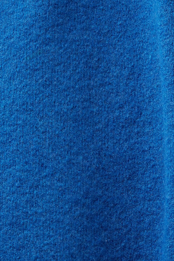 Wollmix-Pullover mit V-Ausschnitt, BRIGHT BLUE, detail image number 5