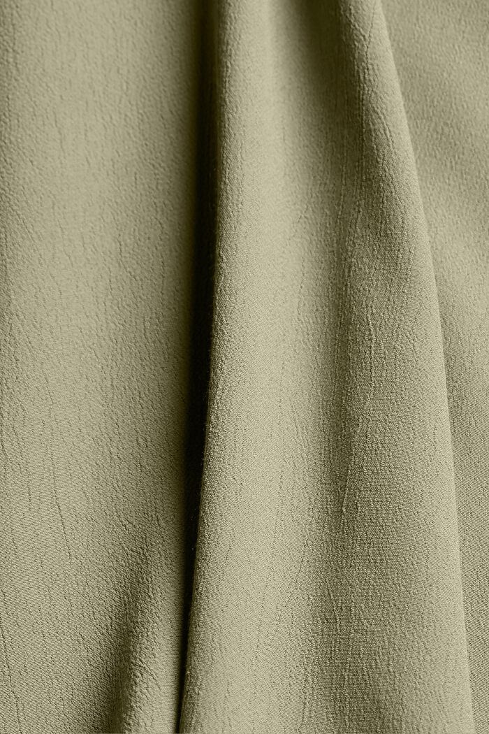 CURVY Bluse aus LENZING™ ECOVERO™, LIGHT KHAKI, detail image number 4