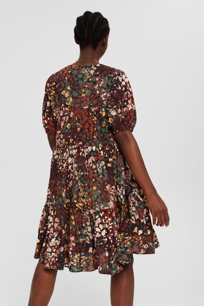 Kleid mit Print aus Baumwoll-Mix, BLACK, detail image number 2
